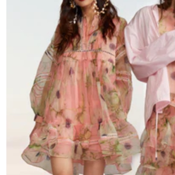 Cynthia Rowley Poppy Organza Peach Dress - Picture 8 of 8